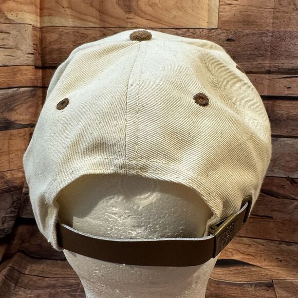 Enermart Energy Services Hat Cap Adjustable Leather Strapback Suede Bill KC Vtg - Picture 3 of 7